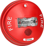 Serie CHS Bocina con Luz estroboscópica de montaje en techo con candela seleccionable ROJO/BLANCO
