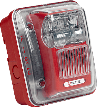 Serie HS-24-WP Bocina estroboscópica de pared de 75 candelas resistente a la intemperie ROJO