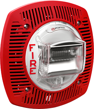 Serie SPKSTR-24WLP Altavoz/luz estroboscópica seleccionable en pared ROJO/BLANCO