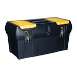 Caja Plástica broches metálicos 19"