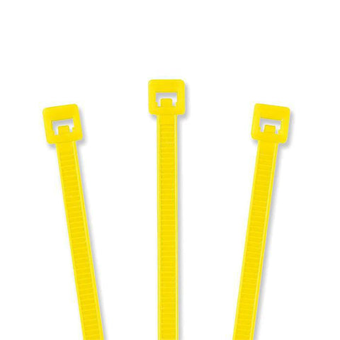 Cincho / Sujetacable de Nylon 7.5" Amarillo Blister 100 pz.