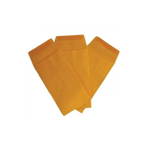 Sobre Amarillo 8.8cm. X 16.4 cm. Paquete 50 pz